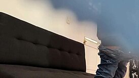 Miranda skips class to ride the neighbor's big cock under her skirt 😈