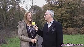 busty brit rides old man