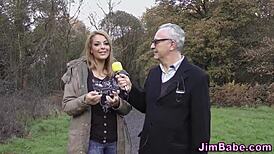 busty brit rides old man