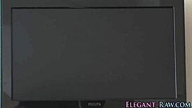 glamorous babe gets ass fucked hard