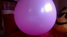 Italian milf climaxes hard on wet balloons during play