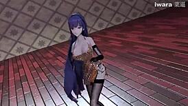 mmd raiden mei wiggles in stockings and garter belt