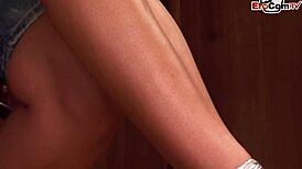 natural tits blonde gets two big dicks in anal threesome