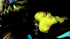 A risky blowjob with big tits and cum