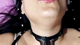 bluee’s beautiful face shows pleasure during solo masturbation