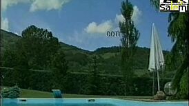 Lesbian lovers romp in doggystyle assfucking session