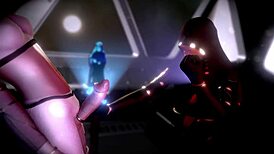 Space themed handjob futanari animation