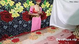 Skinny Desi Bhabhi Fingering Her Shaved Tight Pussy Masturbation With Full Hindi Audio