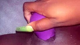 Chubby BBW Teases Pussy with Favorite Rose Vibrator