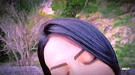 Stepsister Gives POV Blowjob Cumshot