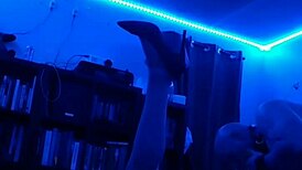 milf and young sluts in mff threesome with bondage and deepthroat