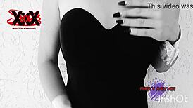 Andy, hot in her Playboy bunny outfit, sucks the massive cock.