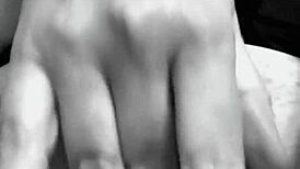 Olivia masturbates to orgasm in lingerie