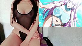 hentai episode features wet pussy close-ups and creampie scenes with cosplay 😏