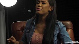 Petite Chick With Big Tits Gets Sloppy Blowjob And Fuck!