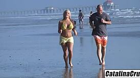 I can’t get enough of Dayna Vendetta’s fat ass blonde body in that bikini riding monster cock! Her curves drive me wild.