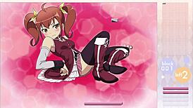 Kurusu Kanako strips during Arkanoid gameplay with clothes ripped.