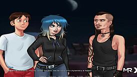 summertime saga teen gets clothes ripped off intensely