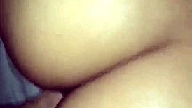 big butt latina gf squirts while taking both holes hard