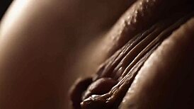 Intense close-up of raw fucking with a messy creampie finish