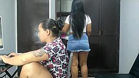 Stepsister Begs for Intense Oral on Her Hairy Pussy with Anal Play