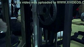 Huge muscular female bodybuilder topless