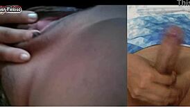 Hotwife says, 'Masturbate while I touch my big tits and pussy'