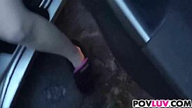 Car wash slut Alice White gets pounded hard today.