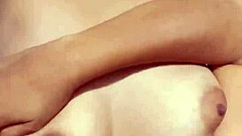 This petite teen slave moans for cum inside during BDSM fucking.