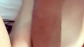 This petite teen slave moans for cum inside during BDSM fucking.