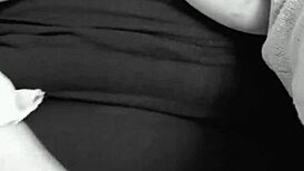 Olivia masturbates to orgasm in lingerie