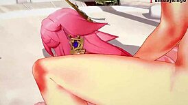 yae miko fucking ahegao face in genshin impact, she says