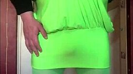 The shy crossdresser freshly squeezes juice