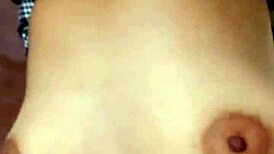 This petite teen slave moans for cum inside during BDSM fucking.