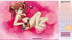 Kurusu Kanako strips during Arkanoid gameplay with clothes ripped.