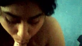 she performs oral sex in front of the camera