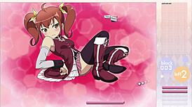 Kurusu Kanako strips during Arkanoid gameplay with clothes ripped.