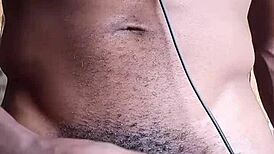 Stroking Big Black Cock, Cum on the Floor