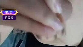 yiyi squirts and blows in her big self-touching show?