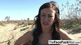 Jennifer White endures rough face fucking and cumshot in hardcore sex