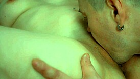 Hey, watch this prurient man lick his wench to a real orgasm!