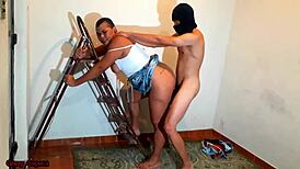 Electrician fucks horny BBW for service discount
