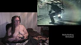 Naked Brunette BBW Playthrough Part 15