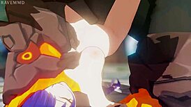 oh man, raiden’s in deep trouble again... part 2, messed up 3d hentai!