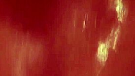 Tattooed brunette's steamy shower turns seductive