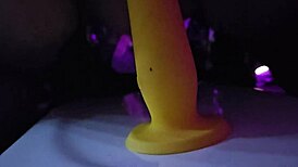 Solo masturbation with dildo