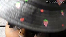 babe sucks monster cock sloppy in homemade close-up