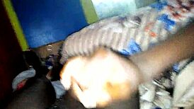 Hot handjob makes him cum