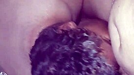 Delicious blowjob in shower leads to multiple orgasms!