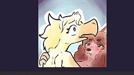 i'm playing furry strip poker with two chicks, clothes ripping off